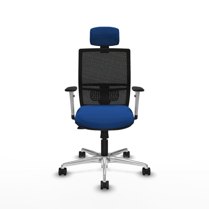 PIQUERAS Y CRESPO Silla de oficina Yunquera Azul con mecanismo Sincro/Traslack PIQUERAS Y CRESPO Silla de oficina Yunquera Azul con mecanismo Sincro/Traslack