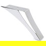 Q&Q Pata Metálica Keisa H150 Cromo Izquierda para Sofá o Mueble, 15 cm