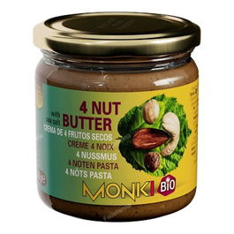 MONKI Crema Mezcla De 4 Frutos Secos Bio 330 G