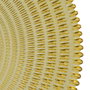 Ixia Centro de Mesa Amarillo de Cristal 40 x 40 x 7 cm