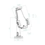 Tooq Soporte Antirrobo para Tablet TQTDS0812 Negro