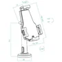 TooQ Soporte Antirrobo de Mesa/Pared para Smartphone/Tablet TQTDS0812 Negro