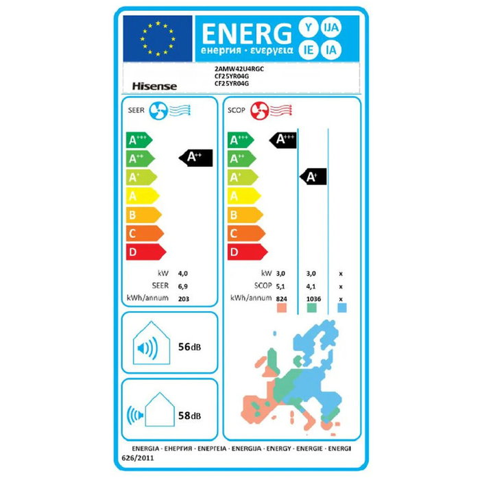 Aire Acondicionado Hisense 2AMW42CF99