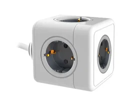 Q-connect Power Cube Regleta 5 en 1 con cable de 1,4 m