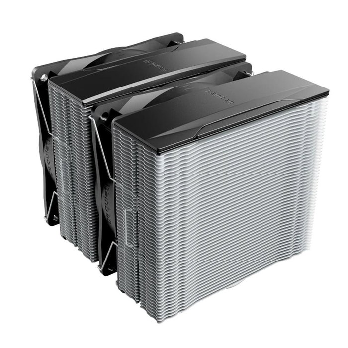 be quiet! Pure Rock Pro 3 Disipador CPU de Alto Rendimiento, Doble Ventilador 120mm PWM, TDP 250W, Compatible con Intel 1700/1200 y AMD AM5/AM4, Negro