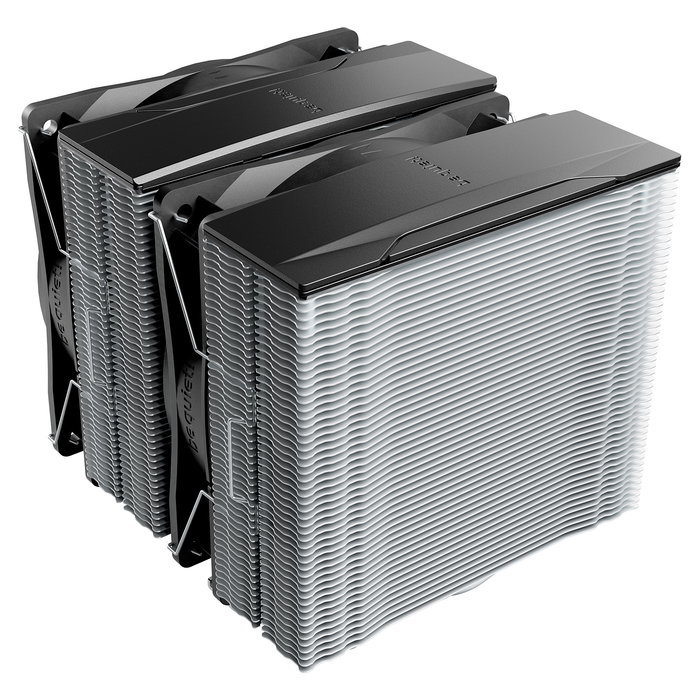 Be Quiet! Pure Rock Pro 3 Refrigerador de Aire para CPU, Plata, 2 Ventiladores de 120 mm, TDP 250W, Compatible Intel LGA 1150/1151/1155/1200/1700/1851 y AMD AM4/AM5