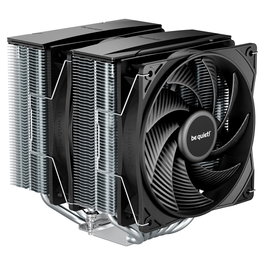 Be Quiet! Pure Rock Pro 3 Refrigerador de Aire para CPU, Plata, 2 Ventiladores de 120 mm, TDP 250W, Compatible Intel LGA 1150/1151/1155/1200/1700/1851 y AMD AM4/AM5