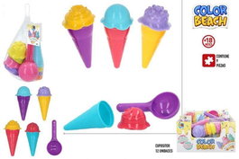 Set de Juguetes de Playa Ice Cream Colorbaby Color Beach (9 pcs)