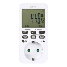 Simon Programador Digital Semanal AF711202 - Temporizador 3600W 16A con LCD, Simulación de Presencia y Control Energético para Hogar