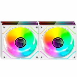 Mars Gaming Kit 2 Ventiladores MF-3DPROX2R ARGB Blanco