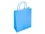 Q-connect Bolsa de Papel Celeste tamaño L con Asa Retorcida, 320x400x140 mm