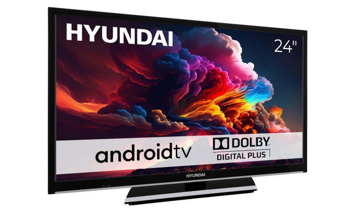 Hyundai HLA24451 Televisor LED 24" 60 cm HD Ready Smart TV Android HDR Negro