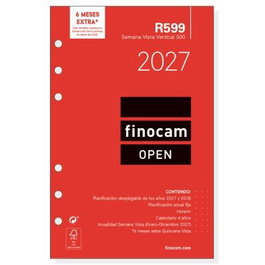 Finocam Recambio Anual de Anillas Open R599 2027 (117x181mm)
