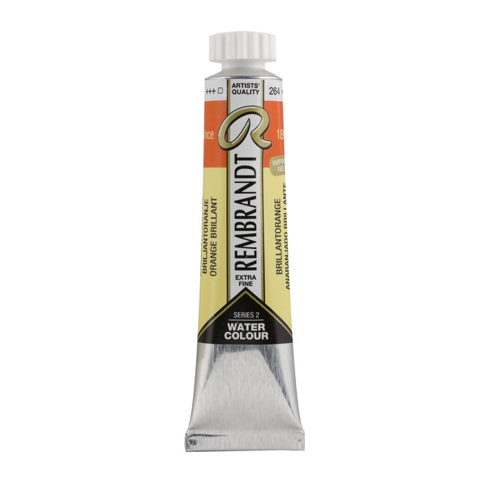 Rembrandt Acuarela Tubo 20 ml Anaranjado Brillante 264 Rembrandt Acuarela Tubo 20 ml Anaranjado Brillante 264