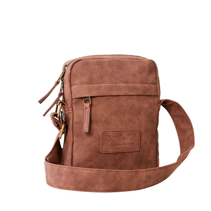 Bolso Bandolera Rip Curl Classic Leazard No Idea Pouch Marrón
