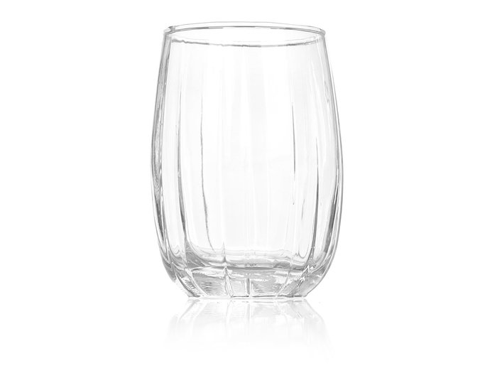 Vivalto Vaso Rayas Transparente 380 ml - 6.8 x 11 x 6.8 cm (Set de 24) Vivalto Vaso Rayas Transparente 380 ml - 6.8 x 11 x 6.8 cm (Set de 24)