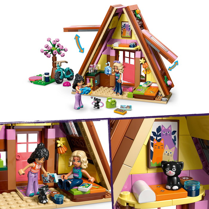 LEGO Friends 42682 Cabaña de Glamping en Naturaleza, Set de Construcción con 295 Piezas para Niñas y Niños de 6 Años o Más