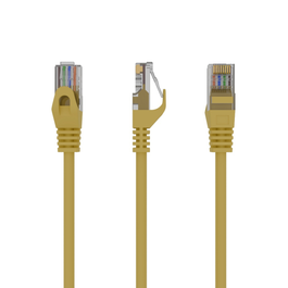 GEMBIRD PP6U-0.5M Cable de Red Amarillo 0,5 m Cat6 U/UTP (UTP)
