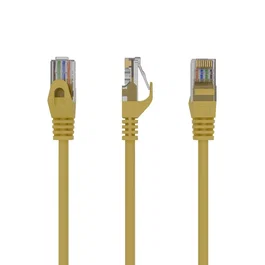 Gembird Cable de red Cat6 U/UTP Amarillo 0,5 m