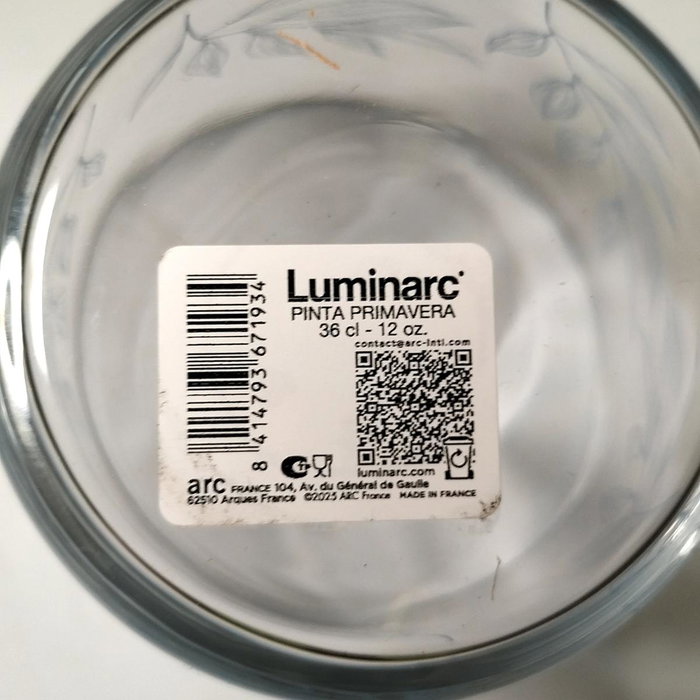 Luminarc Vaso Alto Primavera 36 cl Transparente