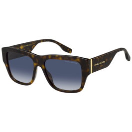 The Marc Jacobs MARC-842-S-086 con montura marrón y cristal azul