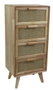 DKD Home Decor Cajonera de Caucho y Ratán Rejilla Natural