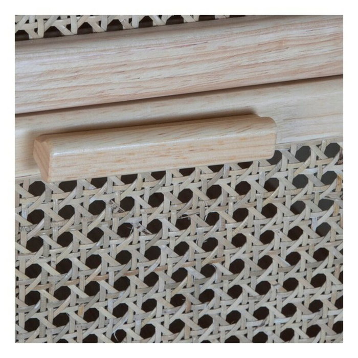 DKD Home Decor Cajonera de Caucho y Ratán Rejilla Natural