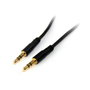 StarTech.com Cable de Audio Estéreo de 3,5 mm Delgado de 3 m Macho a Macho