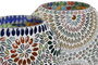 DKD Home Decor Lámpara de Sobremesa Cristal Mandal Multicolor