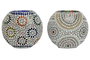 DKD Home Decor Lámpara de Sobremesa Cristal Mandal Multicolor