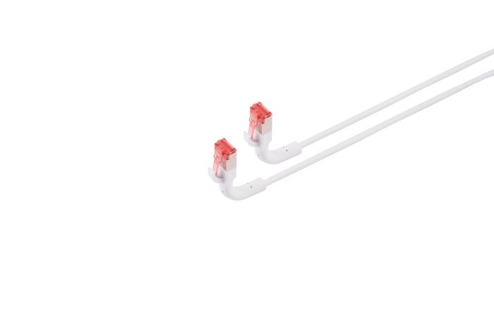 Lanview Cable de parcheo CAT6A U/FTP 10m Blanco Flex-Angle LSZH con conector flexible