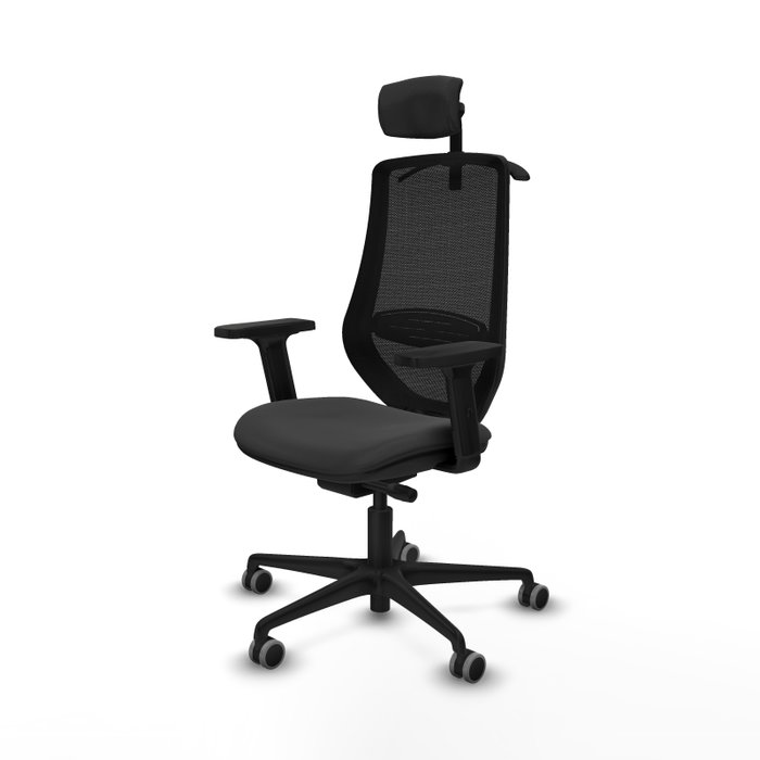 PIQUERAS Y CRESPO Silla de oficina Mardos con mecanismo Sincro/Traslack Gris oscuro/Negro