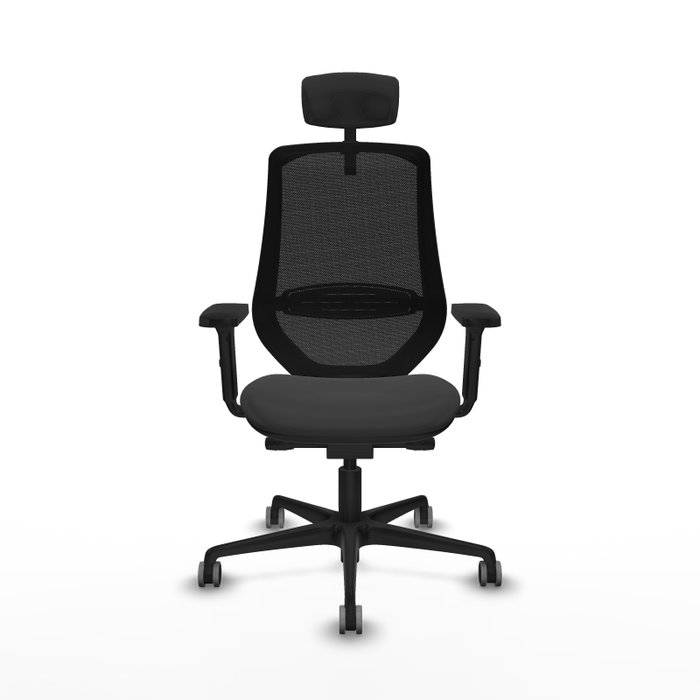 PIQUERAS Y CRESPO Silla de oficina Mardos con mecanismo Sincro/Traslack Gris oscuro/Negro