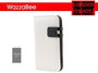 Wazzabee Funda de Polipiel para Samsung S IV, Blanco