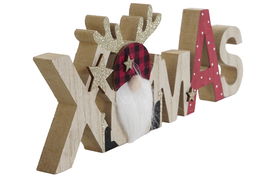 DKD Home Decor Decoración Multicolor MDF 2 x 12 x 30 cm (12 Unidades)