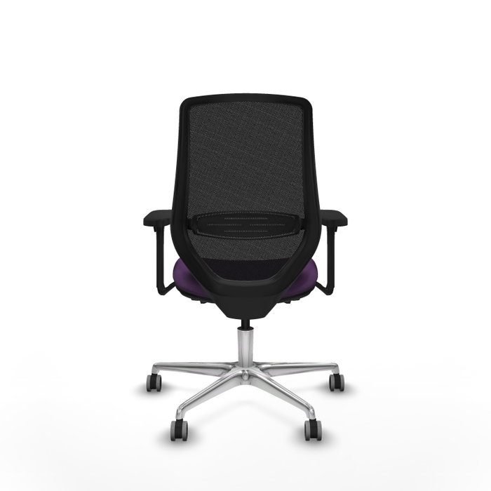 PIQUERAS Y CRESPO Silla de oficina Mardos con mecanismo Sincro/Traslack, Morado y Negro