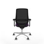 PIQUERAS Y CRESPO Silla de oficina Mardos con mecanismo Sincro/Traslack, Morado y Negro