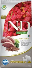 Farmina N&D Dog Quinoa Neutered Pato Medium Maxi Alimento Seco para Perro Sabor Pato 12 kg