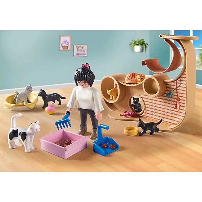 PLAYMOBIL Cafetería para gatos 71744 PLAYMOBIL Cafetería para gatos 71744