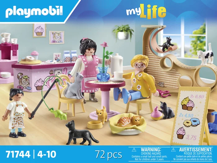 Playmobil Cafetería para gatos My Life 71744
