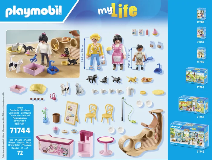 Playmobil Cafetería para gatos My Life 71744
