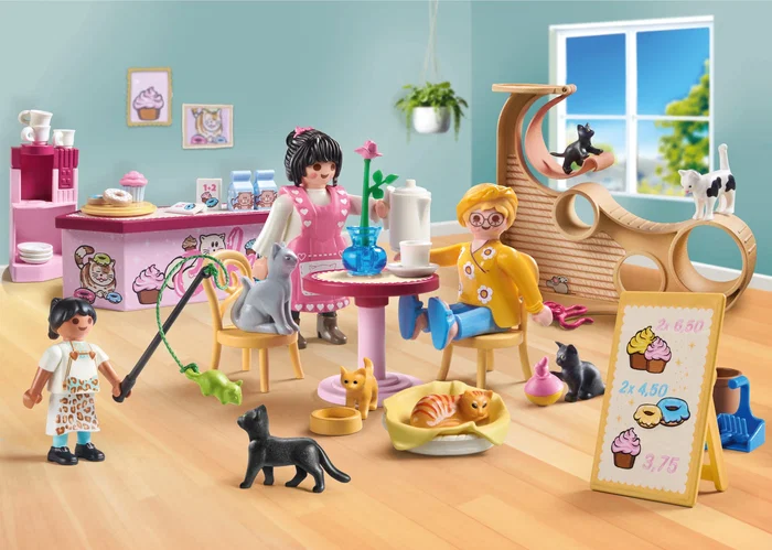 Playmobil Cafetería para gatos My Life 71744