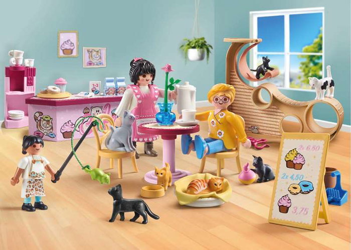 PLAYMOBIL Cafetería para gatos 71744 PLAYMOBIL Cafetería para gatos 71744