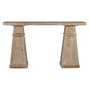 DKD Home Decor Consola de Madera MDF Decapé Natural 160x40x90,5 cm