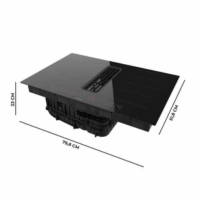 Placa de Inducción con Extractor integrado Cecotec Bolero Squad IH 4800 TotalFlex80 7400 W