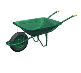 THECA Carretilla de Obra Normal Verde 60 Litros C1-650