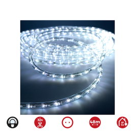 Edm Tubo flexiled LED 2 vías multifunción 48m Blanco frío
