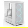 Fractal Design Epoch Torre PC Midi-Tower Blanco RGB con Panel de Vidrio Templado - Compatible con ATX, micro-ATX, Mini-ITX, Ventana Lateral, Gestión de Cables