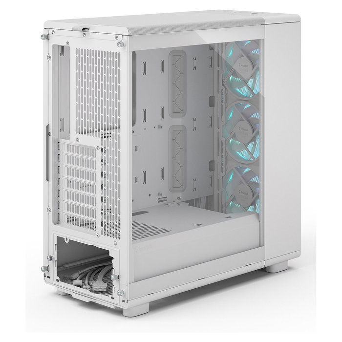 Fractal Design Epoch Torre PC Midi-Tower Blanco RGB con Panel de Vidrio Templado - Compatible con ATX, micro-ATX, Mini-ITX, Ventana Lateral, Gestión de Cables