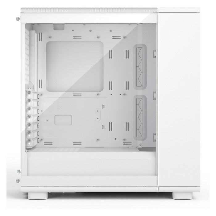 Fractal Design Epoch Torre PC Midi-Tower Blanco RGB con Panel de Vidrio Templado - Compatible con ATX, micro-ATX, Mini-ITX, Ventana Lateral, Gestión de Cables
